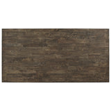 Crown Mark Quincy Rectangular Counter Height Table in Light Brown