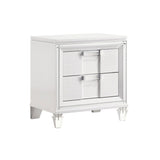 Elements International Twenty Nine Youth Nightstand in White image