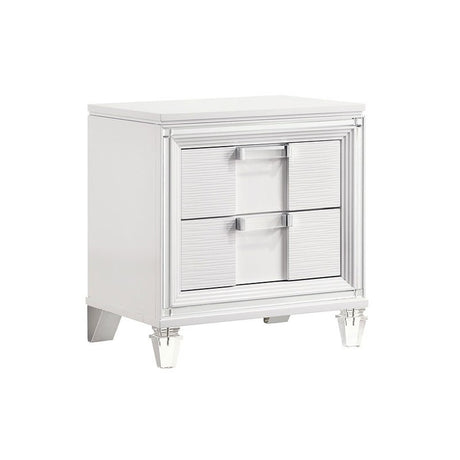 Elements International Twenty Nine Youth Nightstand in White image
