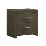 Elements International Hendricks Youth Nightstand in Brown Grey image