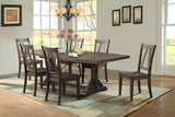 Elements International Finn Rectangular Dining Table in WalnutC