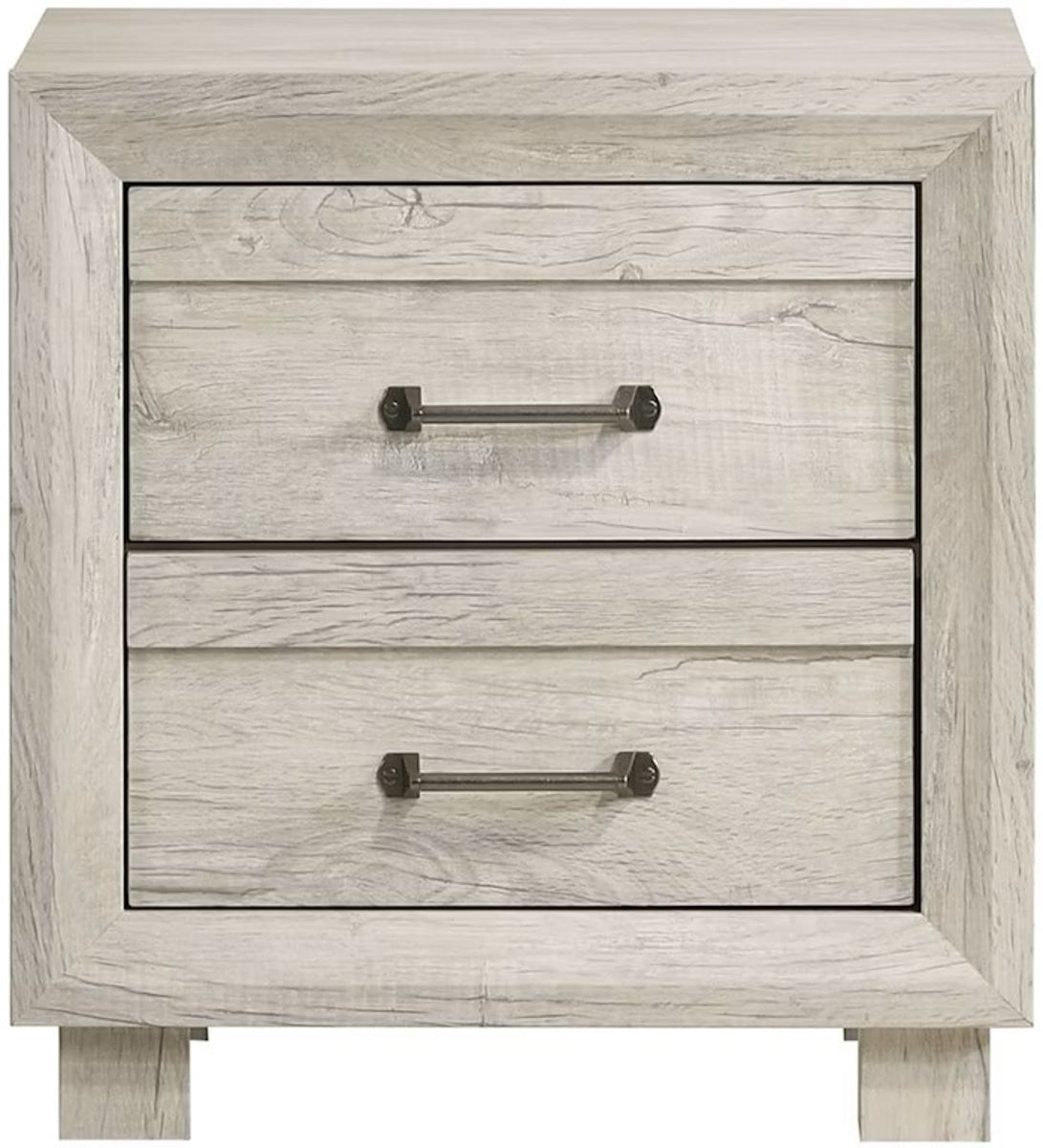 Elements International Fort Worth Nightstand in White image