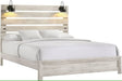 Elements International Fort Worth Queen Panel Bed in White image
