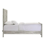 Elements International Ellen Twin Panel Bed in White EL700TB