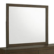 Elements International Hendricks Youth Mirror in Brown Grey image