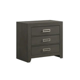 Elements International Sasha Nightstand in Charcoal image