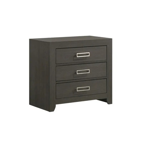 Elements International Sasha Nightstand in Charcoal image