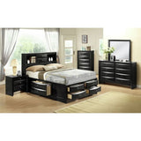 Elements International Emily 8 Drawer Dresser in Black EM800DR