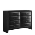 Elements International Emily 8 Drawer Dresser in Black EM800DR image