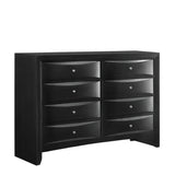 Elements International Emily 8 Drawer Dresser in Black EM800DR image