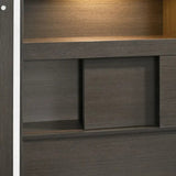 Elements International Sasha King Music Bed in Charcoal