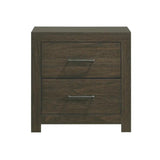 Elements International Hendricks Youth Nightstand in Brown Grey