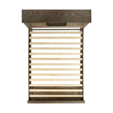 Elements International Scott Queen Platform Storage Bed in Dark