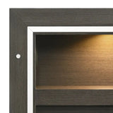 Elements International Sasha Queen Music Bed in Charcoal