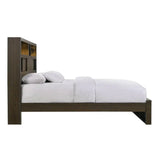 Elements International Hendricks King Music Bed in Brown Grey