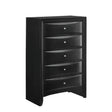 Elements International Emily 5 Drawer Chest in Black image