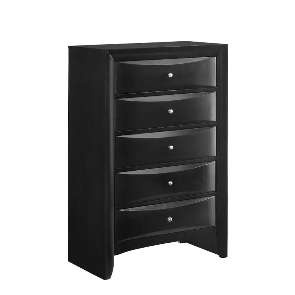 Elements International Emily 5 Drawer Chest in Black image