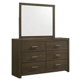 Elements International Hendricks Youth Dresser in Brown Grey