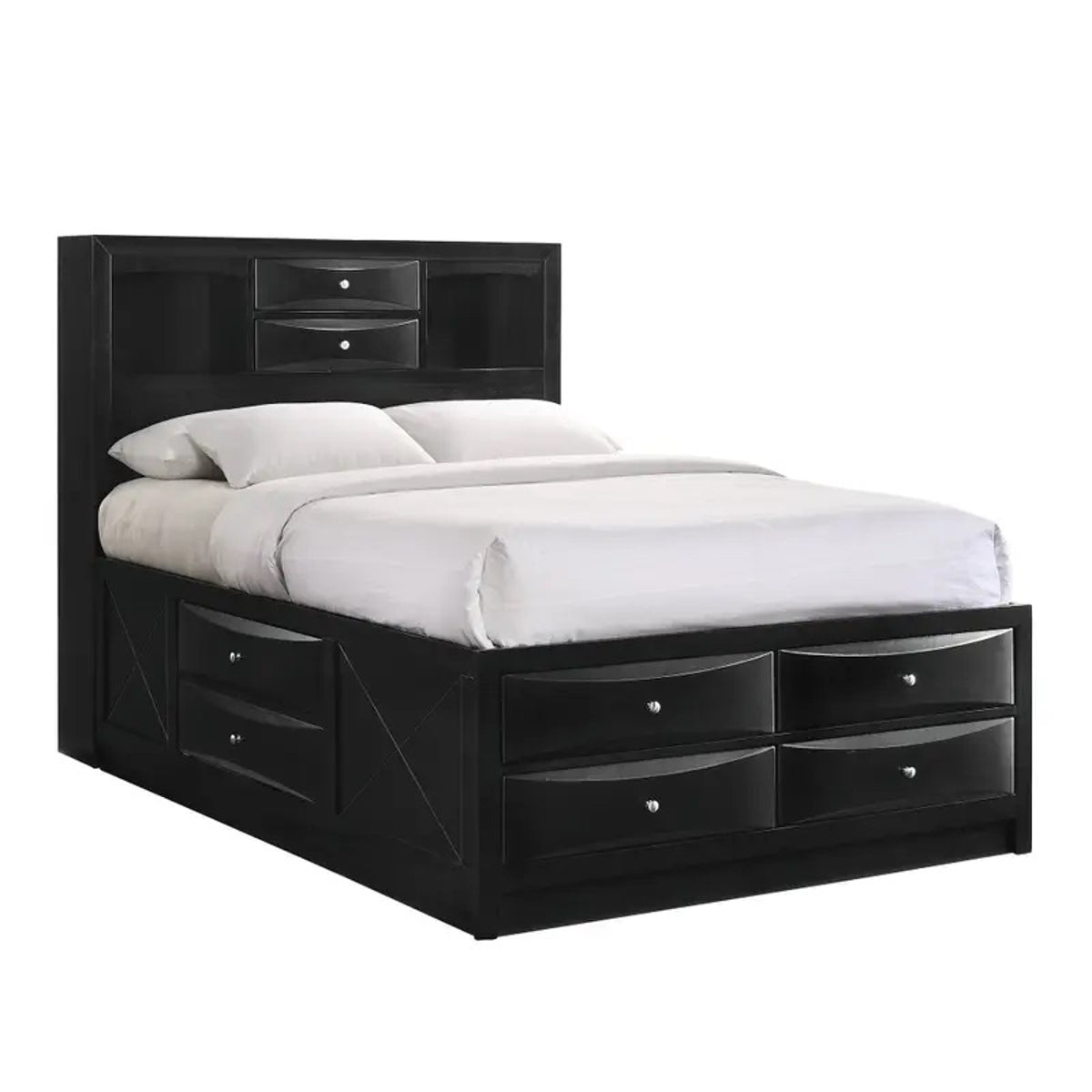 Elements International Emily King Storage Bed in Black image