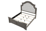 Galaxy Home Grace King Bed in Gray
