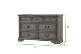 Galaxy Home Grace Dresser in Gray