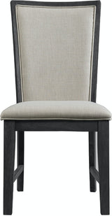Elements International Grady Side Chair (Set of 2) in Black