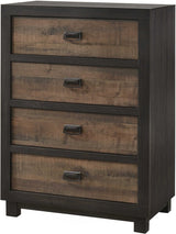 Elements International harlington 4 Drawers Chest in Rustic Gray image