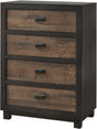 Elements International harlington 4 Drawers Chest in Rustic Gray image