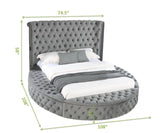 Galaxy Home Hazel Queen Bed in Gray