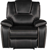 Galaxy Home Hong Kong Recliner Chair in Black image