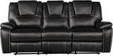 Galaxy Home Hong Kong Power Reclining Sofa in Black image