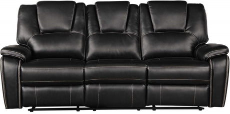 Galaxy Home Hong Kong Power Reclining Sofa in Black image