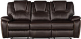 Galaxy Home Hong Kong Power Reclining Sofa in Brown image