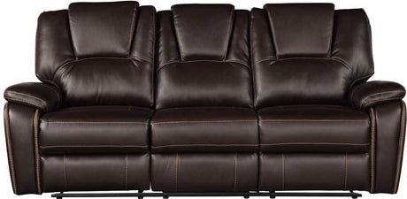 Galaxy Home Hong Kong Power Reclining Sofa in Brown image