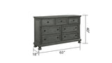 Galaxy Home Jackson Dresser in Gray