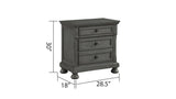 Galaxy Home Jackson Nightstand Gray