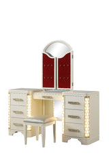 Galaxy Home Jasmine Vanity Set in Beige