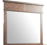 Elements International Jax Mirror in Warm Smokey Walnut image