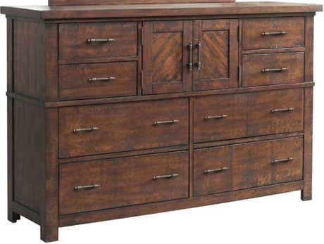 Elements International Jax Dresser in Warm Smokey Walnut image