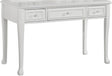 Elements International Jesse 3 Drawers Desk in White image