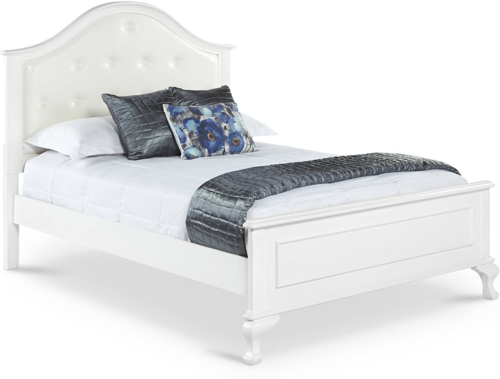 Elements International Jesse Twin Bed in White image