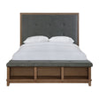 Elements International Jolene Queen Storage Bed in Grey image