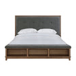 Elements International Jolene King Storage Bed in Grey image