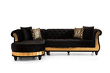 Galaxy Home Julia Sectional In Black