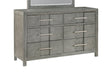 Galaxy Home Kenzo Dresser in Gray image