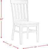 Elements International Lakeview Side Chair (Set of 2) in Natural CDLW100DTC