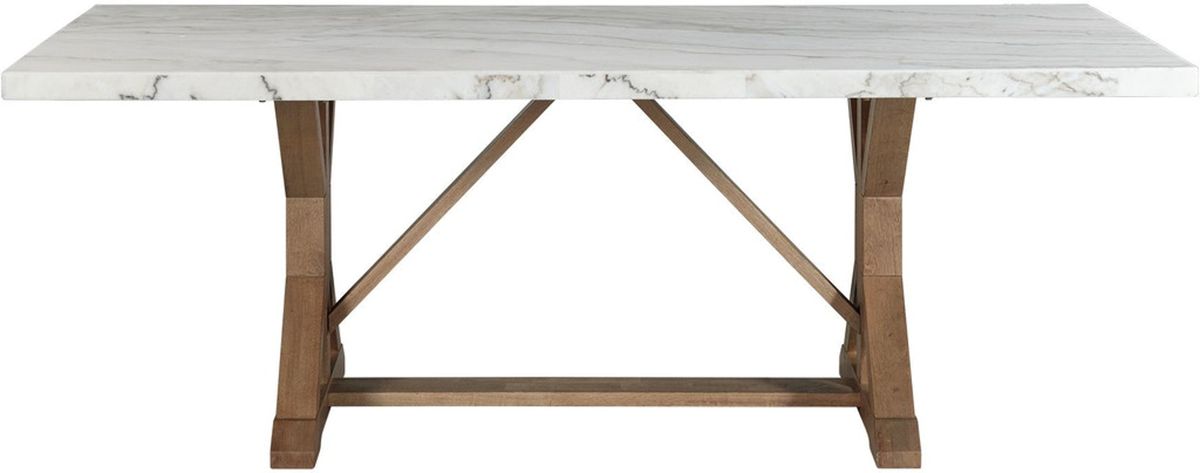 Elements International Lakeview Rectangular Dining Table in Natural CDLW100DTC