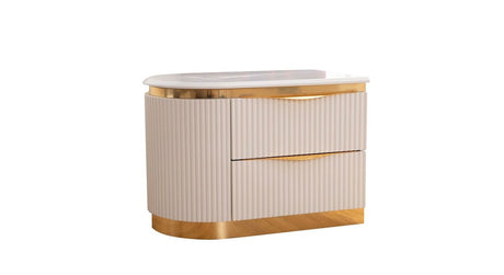 Galaxy Home Laura Gold Detailed Left Nightstand image