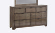 Elements International Logic Dresser in Rustic Grey image