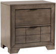 Elements International Logic Night Stand in Rustic Grey image